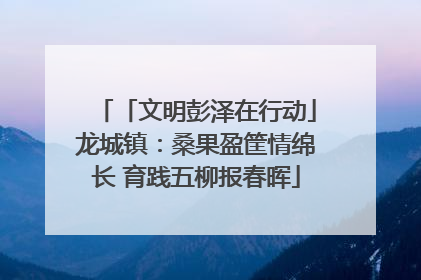 「文明彭泽在行动」龙城镇：桑果盈筐情绵长 育践五柳报春晖