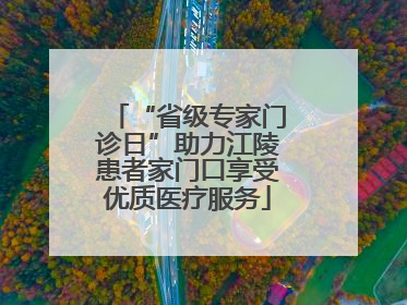 “省级专家门诊日”助力江陵患者家门口享受优质医疗服务
