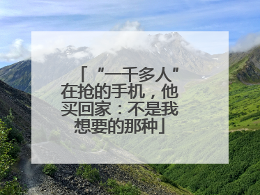 “一千多人”在抢的手机，他买回家：不是我想要的那种