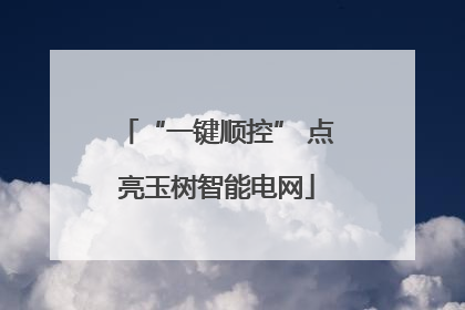 “一键顺控” 点亮玉树智能电网