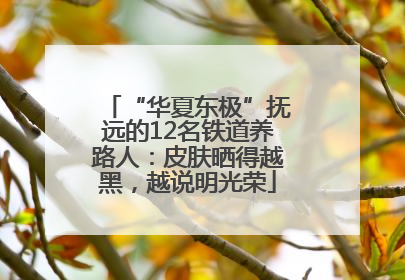 “华夏东极”抚远的12名铁道养路人：皮肤晒得越黑，越说明光荣