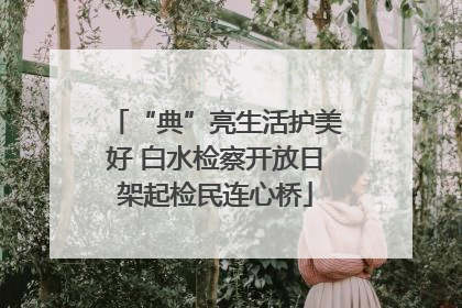 “典”亮生活护美好 白水检察开放日架起检民连心桥