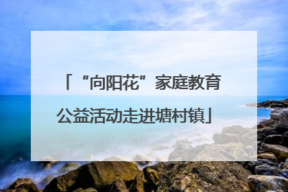 “向阳花”家庭教育公益活动走进塘村镇