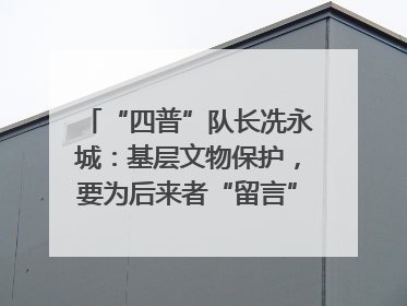 “四普”队长冼永城：基层文物保护，要为后来者“留言”｜文化中国行·我在广东找文物