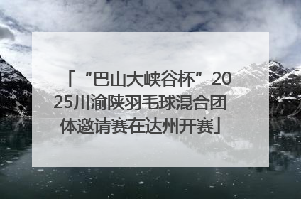 “巴山大峡谷杯”2025川渝陕羽毛球混合团体邀请赛在达州开赛