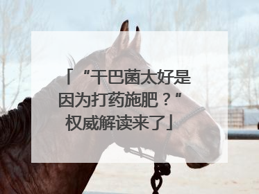 “干巴菌太好是因为打药施肥？”权威解读来了