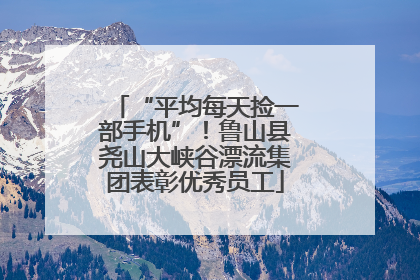 “平均每天捡一部手机”！鲁山县尧山大峡谷漂流集团表彰优秀员工