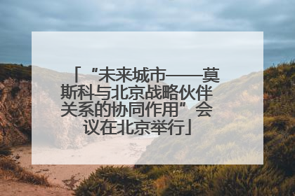 “未来城市——莫斯科与北京战略伙伴关系的协同作用”会议在北京举行