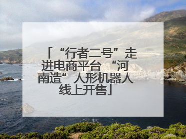 “行者二号”走进电商平台 “河南造”人形机器人线上开售