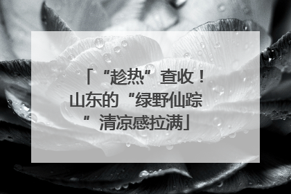 “趁热”查收！山东的“绿野仙踪”清凉感拉满