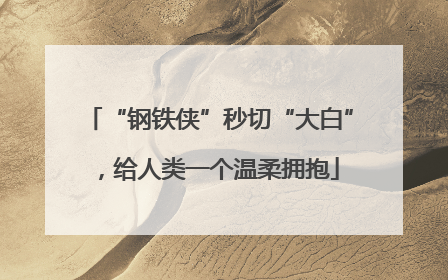 “钢铁侠”秒切“大白”，给人类一个温柔拥抱
