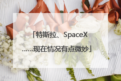 特斯拉、SpaceX……现在情况有点微妙