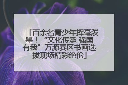 百余名青少年挥毫泼墨！“文化传承 强国有我”万源赛区书画选拔现场精彩绝伦
