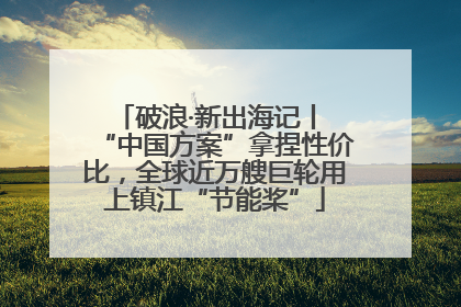 破浪·新出海记丨 “中国方案”拿捏性价比，全球近万艘巨轮用上镇江“节能桨”