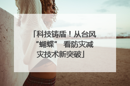 科技铸盾！从台风“蝴蝶” 看防灾减灾技术新突破