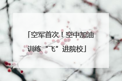 空军首次！空中加油训练“飞”进院校