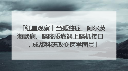 红星观察丨当孤独症、阿尔茨海默病、脑胶质瘤遇上脑机接口，成都科研改变医学图景