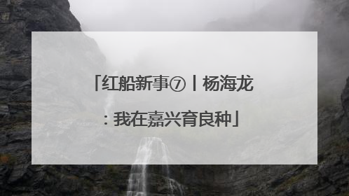 红船新事⑦丨杨海龙：我在嘉兴育良种