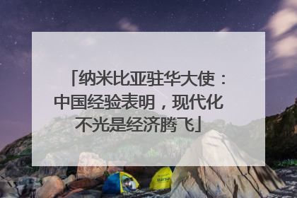 纳米比亚驻华大使：中国经验表明，现代化不光是经济腾飞