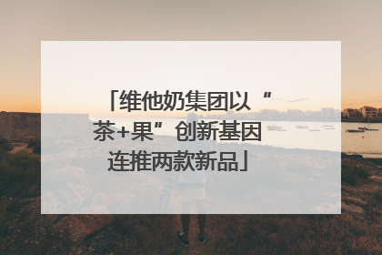 维他奶集团以“茶+果”创新基因连推两款新品