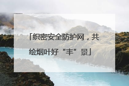 织密安全防护网，共绘烟叶好“丰”景