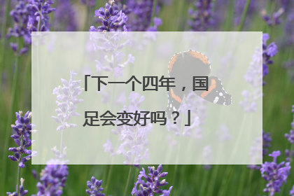 下一个四年，国足会变好吗？