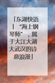 东湖快语丨“海上钢琴师”，属于大江大湖大武汉的诗意浪漫