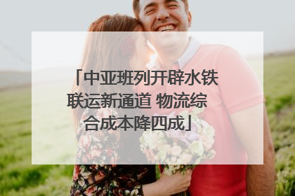 中亚班列开辟水铁联运新通道 物流综合成本降四成