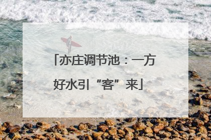 亦庄调节池：一方好水引“客”来