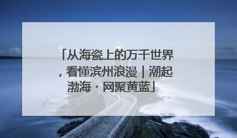 从海瓷上的万千世界，看懂滨州浪漫｜潮起渤海・网聚黄蓝