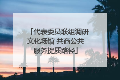 代表委员联组调研文化场馆 共商公共服务提质路径
