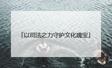 以司法之力守护文化瑰宝