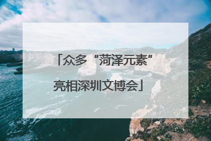 众多“菏泽元素”亮相深圳文博会