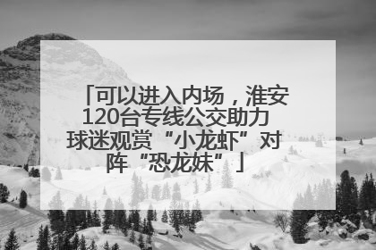 可以进入内场，淮安120台专线公交助力球迷观赏“小龙虾”对阵“恐龙妹”