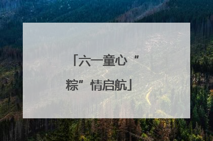 六一童心“粽”情启航