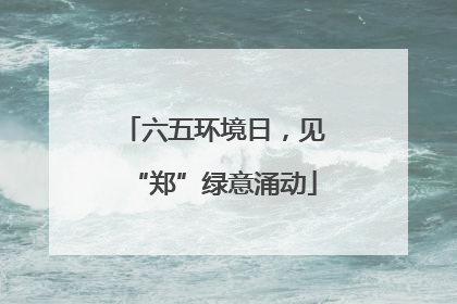 六五环境日，见“郑”绿意涌动
