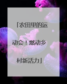 农田里的运动会！燃动乡村新活力