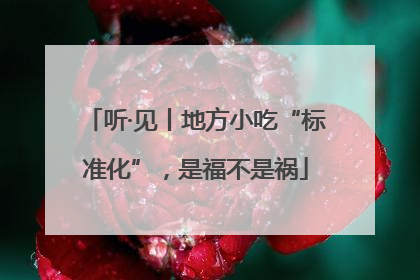 听·见丨地方小吃“标准化”，是福不是祸