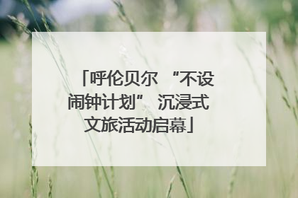 呼伦贝尔 “不设闹钟计划” 沉浸式文旅活动启幕