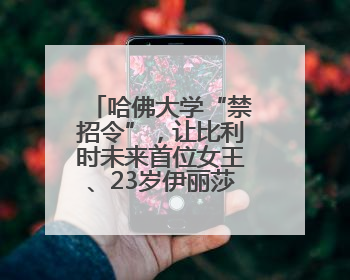 哈佛大学“禁招令”，让比利时未来首位女王、23岁伊丽莎白公主难毕业