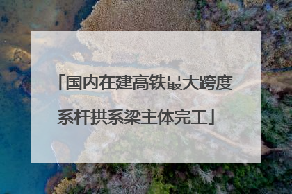 国内在建高铁最大跨度系杆拱系梁主体完工