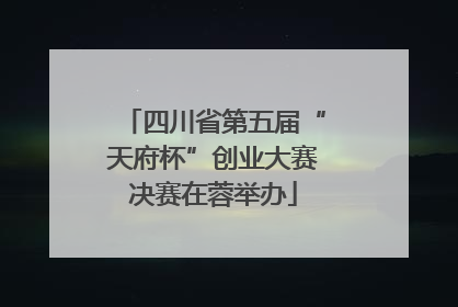 四川省第五届“天府杯”创业大赛决赛在蓉举办