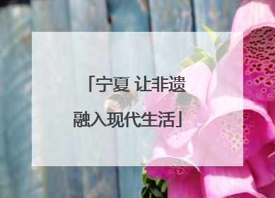 宁夏 让非遗融入现代生活