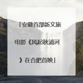 安徽首部新文旅电影《风起秋浦河》在合肥首映
