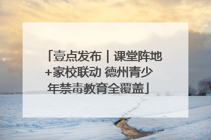 壹点发布｜课堂阵地+家校联动 德州青少年禁毒教育全覆盖