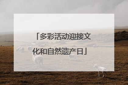多彩活动迎接文化和自然遗产日