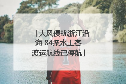 大风侵扰浙江沿海 84条水上客渡运航线已停航