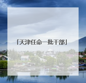 天津任命一批干部