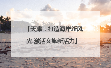 天津：打造海岸新风光 激活文旅新活力