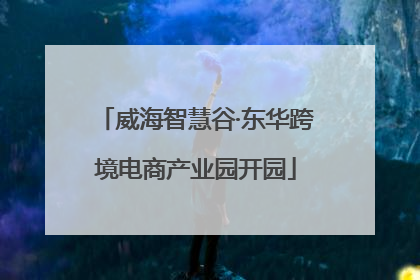 威海智慧谷·东华跨境电商产业园开园